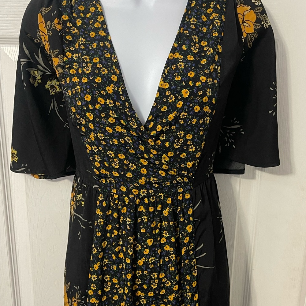 Floral Maxi Dress with V-Neck